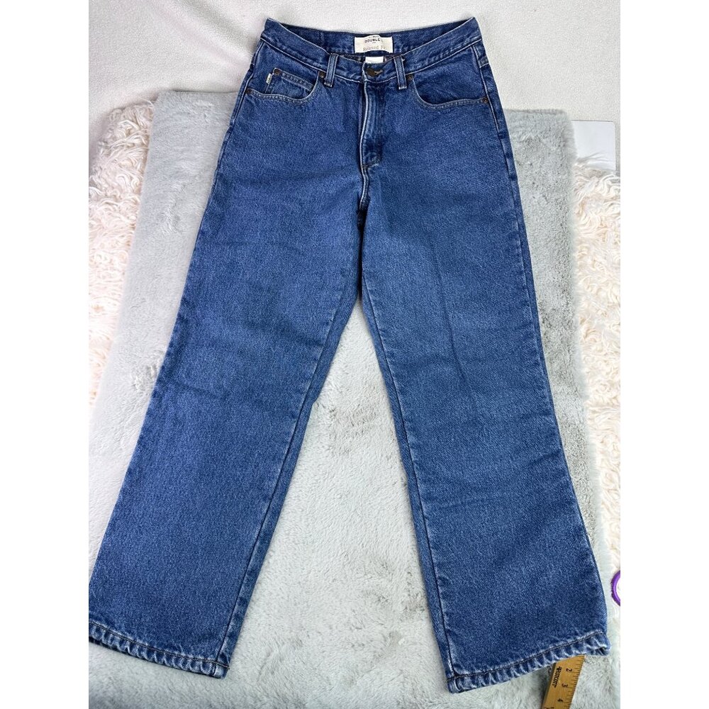 LL‎ Bean Pants Mens 36x29 Jeans Flannel Lined Double L Relaxed Fit Denim Plaid